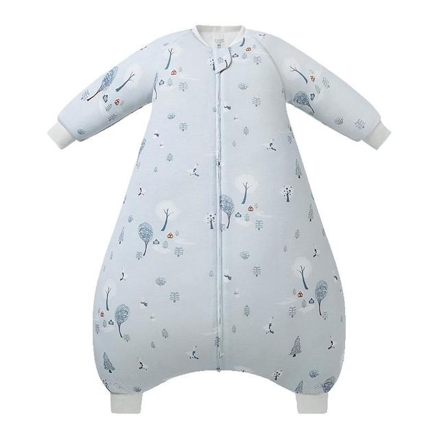 婴幼儿睡袋薄夹棉可拆卸袖一体式分腿二合一睡袋