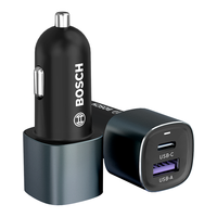 BOSCH 博世 SC208C 车载充电器 USB+Type-C双口 45W