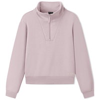 斯凯奇(SKECHERS)针织套头卫衣2025秋季舒适时尚潮流长袖外套休闲L425W012 浅紫罗兰/02J2 2XL