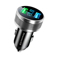 Newmine 纽曼 车载充电器66W超级快充头点烟器转换插头转接头车充一拖二usb
