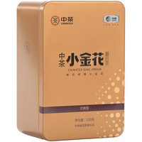 中茶 湖南安化黑茶特级小金花散茶单盒100g