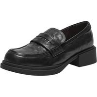 拔佳（Bata）乐福鞋女2025秋英伦羊皮粗跟通勤单鞋45061CA5 黑色 38