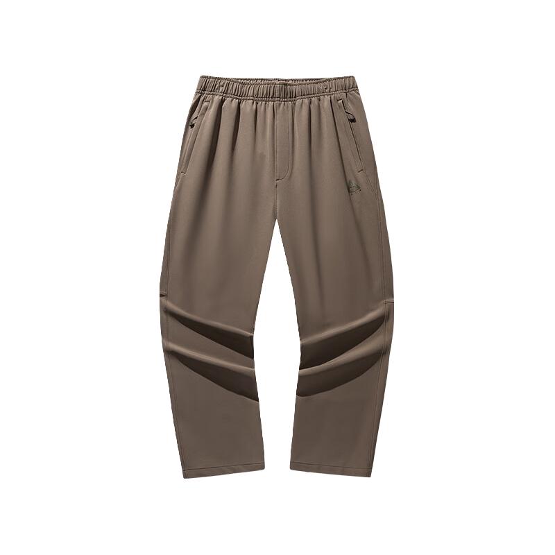 安踏户外山壳软壳裤丨透气防泼水运动长裤男徒步梭织裤