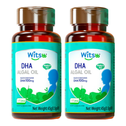 witsBB 无敏dha藻油婴幼儿宝宝儿童藻油dha90粒100mg/粒 DHA  2瓶