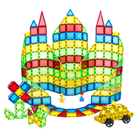 魔磁玩家 钻面彩窗磁力片7.5cm儿童积木磁铁玩具50件入门款WJ-2038