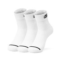 斯凯奇 运动袜篮球袜跑步中筒训练袜八双装 黑色 折合一双1.2元！