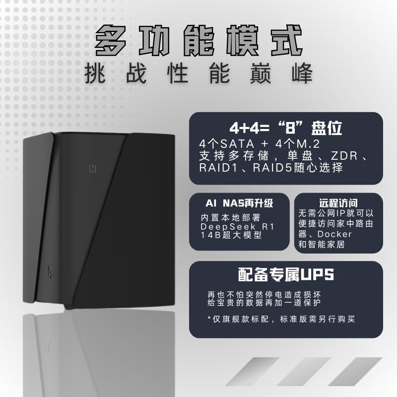  ZSpace/极空间 AI NAS  R7-7840HS 32GB 0块