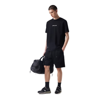 杰克·琼斯（JACK&JONES） 杰克琼斯夏季款弹力清爽胶印腰果花胶印圆领立体logo短袖T恤男款