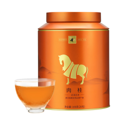 八马茶业 武夷岩茶肉桂 乌龙茶 金马罐系列罐装160g
