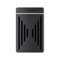 阿卡西斯 USB3.0移动硬盘盒2.5 3.5英寸SATA串口台式笔记本SSD固态机械硬盘 USB3.0免工具TypeC口