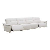 LAZBOY/乐至宝 双电动 电动功能沙发 磨毛风格面料-羽翼白-3.62m大四人位双电动-7天 3人以上/多人