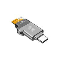 川宇高速3.0手机电脑两用读卡器typec安卓otg迷你适用苹果电脑华为小米tf卡内存转卡器microsd卡多合一多功能