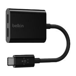 贝尔金 双USB-C 分线器数据线转接头二合一转换器