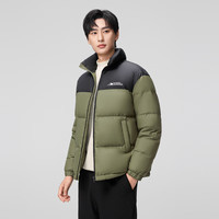 雪中飞百搭时尚休闲斜插式口袋男女同款短款立领羽绒服款 豆绿色|4186 XS 160/80A