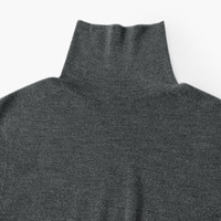 伊芙丽（eifini）蒋欣代言羊毛混纺杨子纱高领打底百搭针织衫上衣女2025秋 沉檀灰 高领 M