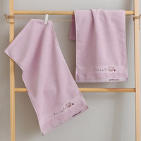 棉小开 儿童纯棉洗脸毛巾 5条装 柔软吸水不掉毛 25*50cm 小熊图案