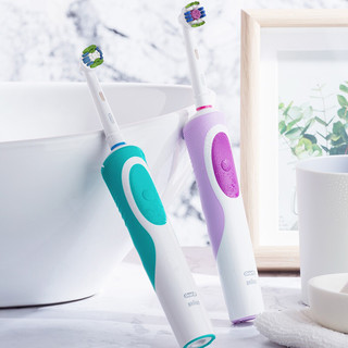 博朗OralB/欧乐b电动牙刷全自动成人男女D12美白电动牙刷套装