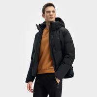 值友专享、保暖服饰：FILA 85%绒简约基础款运动休闲连帽羽绒服 男士
