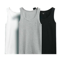 花花公子男士背心男棉亲肤透气紧身运动男式无袖打底跨栏男士汗衫