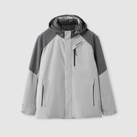 海一家 时尚镶拼夹克2025年秋冬可脱卸内胆工装外套男