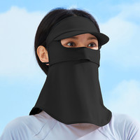 冰丝防晒面罩女全脸防紫外线遮脸一体护颈开车骑车面罩额头防晒