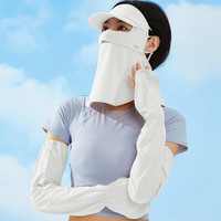 冰丝防晒面罩女全脸防紫外线遮脸一体护颈开车骑车面罩额头防晒