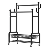 曾高仙人掌家用室内晾衣架铁艺落地挂衣架 仙人掌