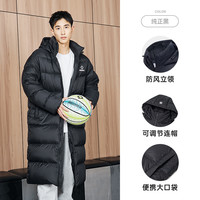 准者 里夫斯同款长款羽绒服男子冬季鸭绒保暖防风加厚运动训练外套