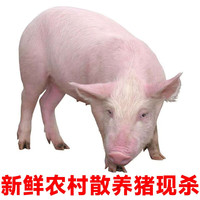 果亦橙乡下土猪散养新鲜现杀猪前腿猪肉后腿五花肉排骨猪蹄猪肚猪大肠 猪口条（2斤/份）