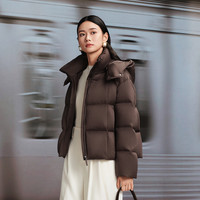 【波司登芝芝暖阳】25鹅绒服女短款轻奢品质含桑蚕丝柔肤面料