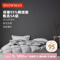 斯诺曼 抗菌A级防绒 纯净95%鹅绒被羽绒冬被 1000g 200*230cm
