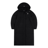 MLB 美职棒（MLB） 男女25秋冬基础百搭长款防泼水羽绒服圣诞 纽约洋基队/黑色 XL 180/100A