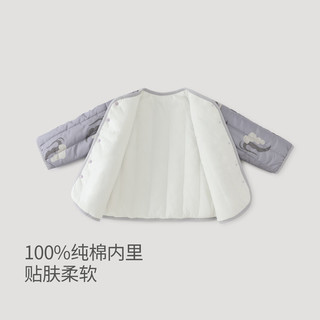 巴厘小猪儿童棉服秋冬男童加厚保暖打底棉袄棉衣女童夹棉内胆衣服宝宝外套 天之蕉子 90