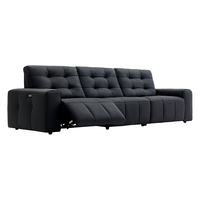 左右劳伦斯零靠墙电动功能沙发头层牛皮沙发【按摩款】大三双电动 咖 咖色