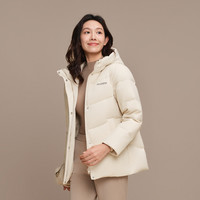 淘金币可用：波司登 25新年红羽绒服女短款连帽加厚保暖