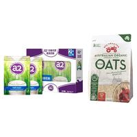 红色拖拉机（RED TRACTOR FOODS）有机速食麦片1000g+a2奶粉成人高钙高蛋白山姆同款礼盒_1 红拖有机速食麦片1000g+a2奶粉成人高钙高蛋白