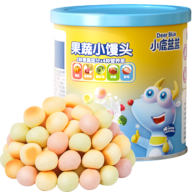 小鹿蓝蓝 彩虹小馒头 160g  专区多款可选