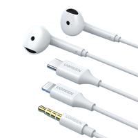  UGREEN/绿联 EP-101 适用多品牌 有线耳机 麦克风