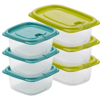 CHAHUA 茶花 00000 保鲜盒套装 780ml*3个+830ml*3个