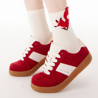 上森派系可爱动物卡通潮袜凸凸袜堆堆袜中筒袜花朵袜合集 狐狸凸凸袜（白色） 均码