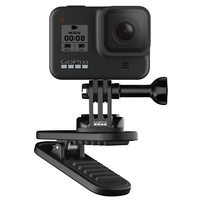 GoPro 磁吸旋转相机夹 360度云台 金属材质 背包肩带家具健身器材通用 便携折叠支架 运动摄影自拍