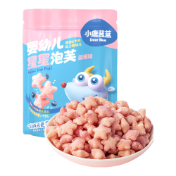 小鹿蓝蓝 婴标 星星泡芙蓝莓味
