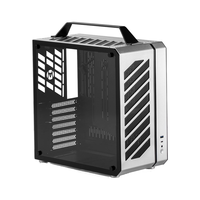 方糖机械大师 酷方C34 紧凑型 Atx电脑主机箱,支持240水冷/塔式风冷 , Atx主板,小型 桌面 便携 手提主机箱 月光银