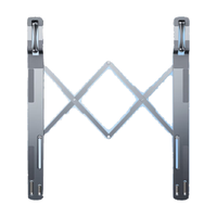 一粒  车载方向盘笔记本电脑支架前排折叠小桌板汽车内办公平板多功能 银色【多挡调节/铝合金材质】