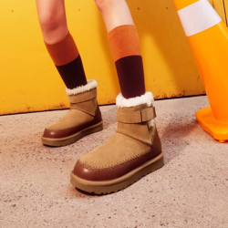 UGG 【男女同款】RetroChic Strap 瑞秋切克靴束带雪地靴 1174575