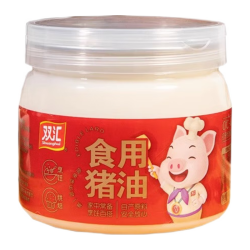 双汇 食用猪油白油起酥油500G整罐