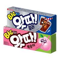 乐天韩国泡泡糖儿童大大卷老式怀旧口香糖水果味糖条