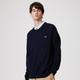 LACOSTE 纯色打底基础款休闲羊毛针织衫