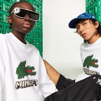 Lacoste 法国鳄鱼款时尚印花运动衫卫衣简约潮款长袖圆领男式卫衣