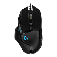 罗技 G502 HERO 有线游戏鼠标 石墨黑 含防滑贴